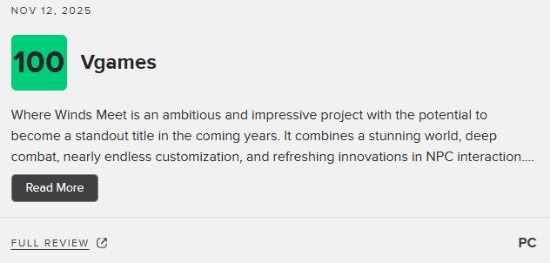 网易《燕云》M站72分:有望成为开放世界RPG的标杆(图3)